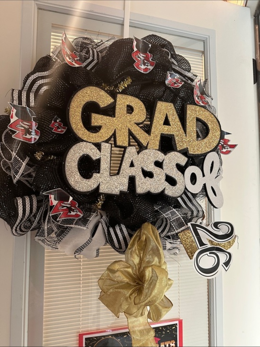 Grad Class of Celebration Wreath Graduation Door Wreath